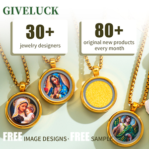 GIVELUCK Le pendentif généré par l'IA est devenu une réalité Bijoux personnalisés à l'IA en gros pour articles religieux - Product Image 3