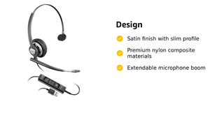 Headset Monoaural USB-A Poly EncorePro 715 TAA
