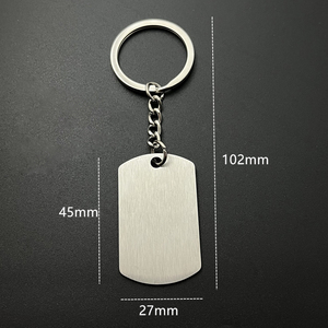 Biểu Tượng Tùy Chỉnh Quảng Cáo <span class=keywords><strong>Promo</strong></span> Quà Tặng Kim Loại Hợp Kim Hình Bầu Dục Móc Chìa Khóa Trống Llaveros Personalizados Keyring Kim Loại Keychain Dog Thẻ - Product Image 2