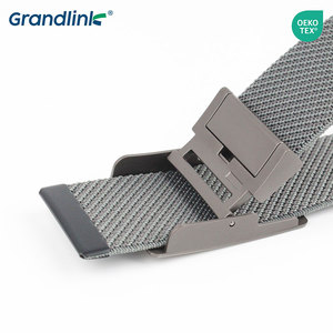 Yüksek kaliteli alaşım toka kemer Polyester dokuma streç kumaş kemer özel Logo açık ayarlanabilir naylon erkekler kanvas kemer - Product Image 5