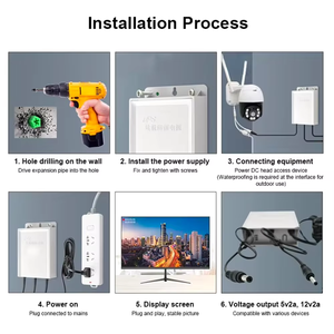แหล่งจ่ายไฟสำรองแบบ UPS สองช่องสัญญาณ 12V 2A 5V 2A สำหรับกล้องวงจรปิด กล้องวงจรปิดไร้สาย รีโมทประตู  เราเตอร์ - Product Image 5