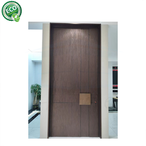 Portes de sécurité extérieures en acier de haute qualité sur mesure pour maisons, fabriquées à l'usine de Foshan, porte d'entrée extérieure en métal - Product Image 3