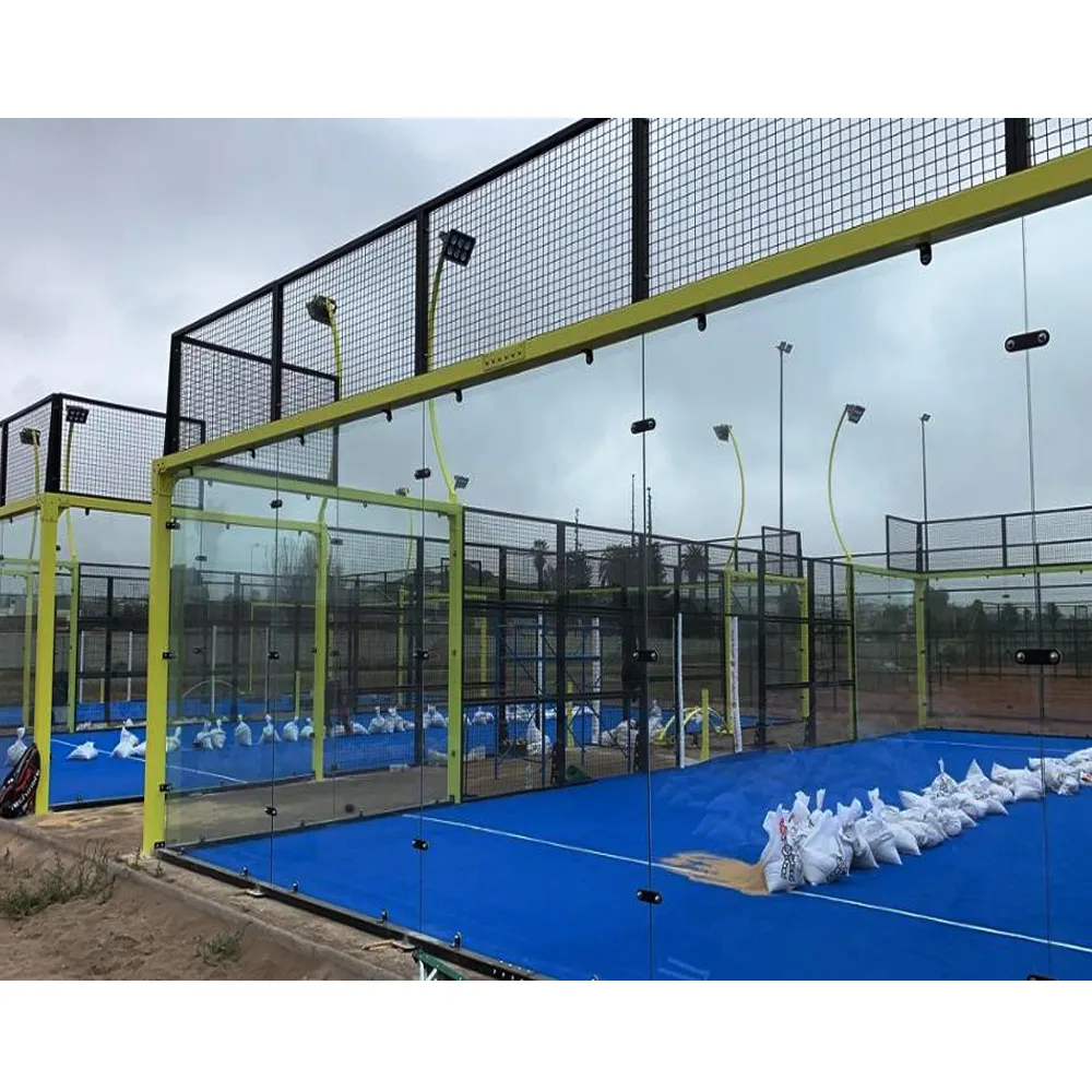 super padel panoramic padel tennis courts set