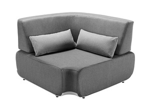 Ensemble de mobilier de jardin modulable en aluminium, style luxe, pour extérieur, idéal appartement, en forme de L, H-28041 - Product Image 3