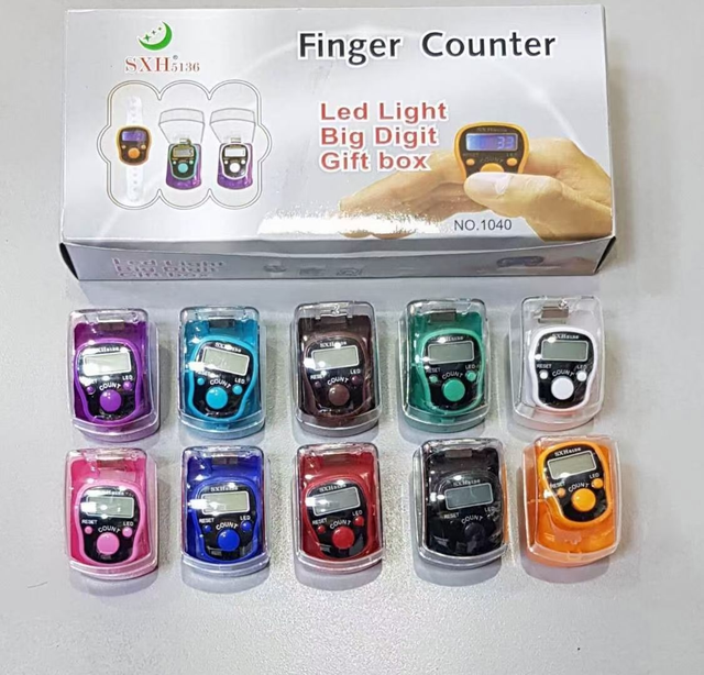 best sale Digital LCD Tasbih Counter Plastic Electronic Tally Counter for Praying Muslims with Buckle for Bus Use