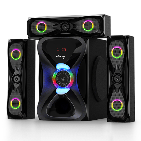 3.1 Home Theater System Speaker with USB SD FM Radio Surround Sound Bluetooth Multimedia Speaker