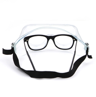 Stock d'usine en Chine, vente en gros de lunettes de sécurité anti-buée Medic, lentille transparente standard CE, sangles noires, lunettes de sécurité transparentes de laboratoire anti-UV