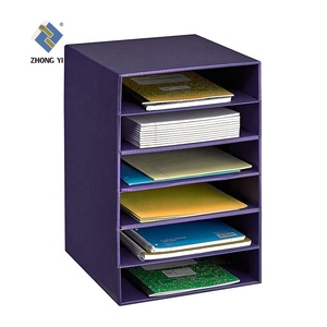 Foldable Desk Tiers Office Student Comic Book File Storage Box Stand Rack/ Cardboard Storage Holder Display Shelf for Children