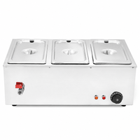 Machine à fondre le chocolat électrique professionnelle, Bain-marie chauffant, Fondoir à chocolat blanc, Réchauffe confiture, Réchauffe-aliments