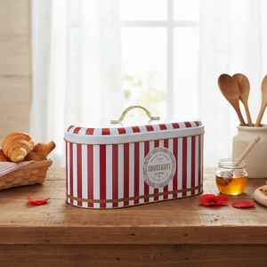 Coquelicots AU Miel คอลเลกชันกล่องขนมปังรูปไข่โลหะ-178x338x140มม. (5.5ลิตร) - Product Image 3