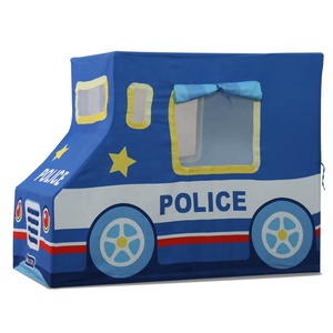 Asweets <span class=keywords><strong>Jouet</strong></span> de sport d'intérieur pour enfants <span class=keywords><strong>Tente</strong></span> de jeu en toile de coton avec cadre en bois Station de police pour enfants Playhouse - Product Image 2