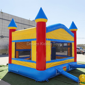 Tobogán inflable de PVC rojo unisex, tobogán de Castillo, de 4m cable de alimentación, <span class=keywords><strong>trampolín</strong></span> de salto al aire libre para niños - Product Image 6