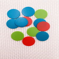 Jeton de poker en plastique coloré personnalisé jetons de jeu de société standard Jeton de poker vierge pour le jeu