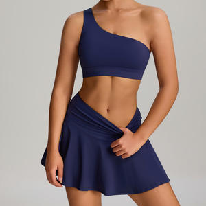 Hot Sale Dames Hardloopsport Golfrok <span class=keywords><strong>2</strong></span> Stuk Tenniskleding Pak Gymkleding Met Voering Tennisset Voor Dames - Product Image 1