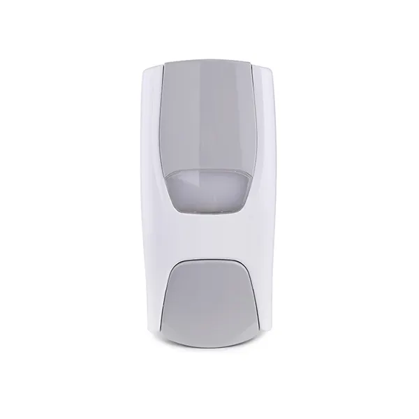 Harga pabrik OEM 1000ML Dispenser sabun tangan cair komersial isi ulang Dispenser sabun Manual plastik terpasang di dinding dengan Pompa