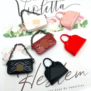 Brand New 3D <b>Beads</b> Mini Purse Keychain Noble Shoulder Bag Design <b>Silicone</b> Rubber Accessory - Product Image 3