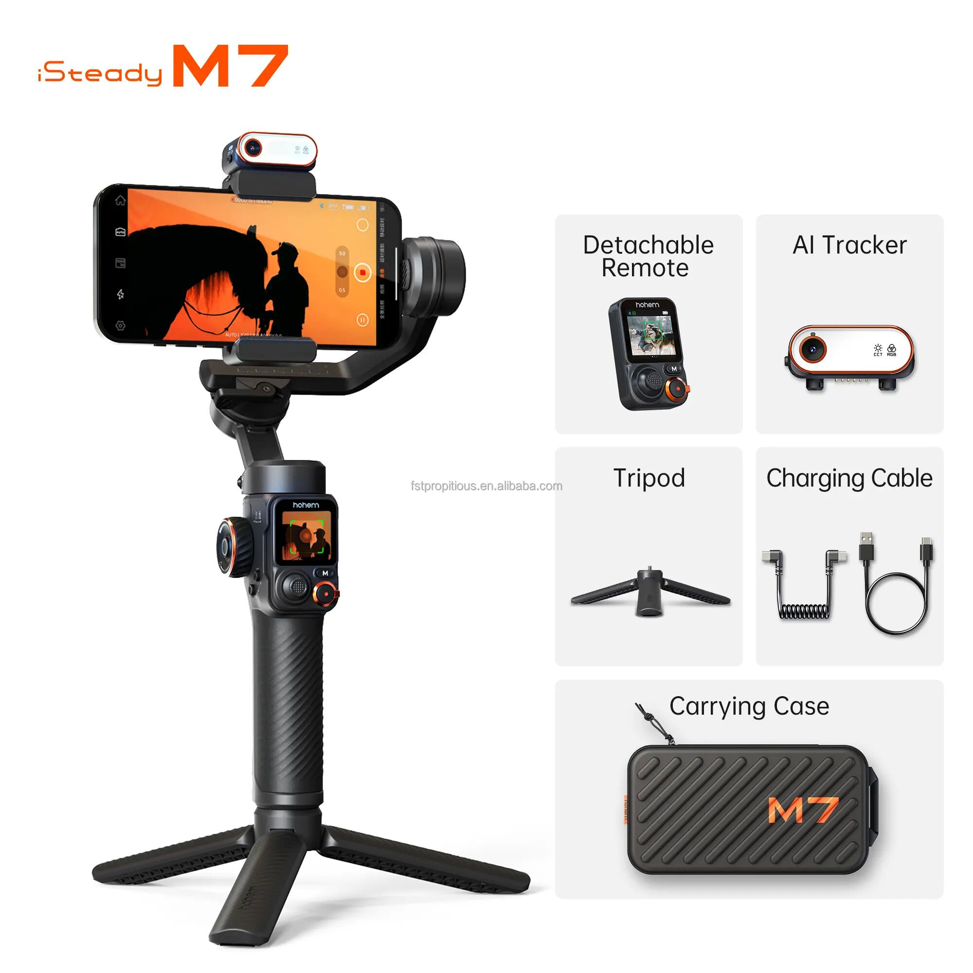 Hohem ISteady M7 Smartphone Gimbal Stabilizer with Ai Face