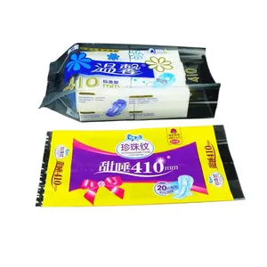 Professional customized sanitary napkin paper diaper wet tissue paper packaging plastic back seal bag