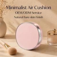 Farchi Mushroom Head Air Cushion Foundation Natural Brightening CC Cream Full Coverage Moisturizing Concealer untuk Wajah Semua Jenis Kulit
