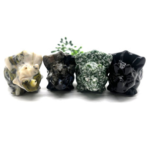 Scultura all'ingrosso <span class=keywords><strong>di</strong></span> dinosauro <span class=keywords><strong>di</strong></span> cristallo <span class=keywords><strong>di</strong></span> pietra naturale all'ingrosso per la decorazione domestica e il regalo - Product Image 1