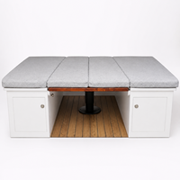 Ensemble de meubles pour camping-car en aluminium de qualité supérieure, canapé pliant, chaise, table, armoire de rangement, imperméable, résistant au feu, sur mesure