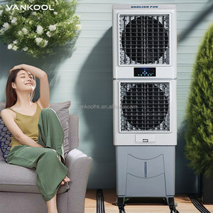 Double Fans Portable Floor Standing Air Conditioner Evaporative Cooler Machine Crimatization Cooling Fan 3 in 1 Portable Air - Product Image 1