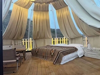 Dôme géodésique moderne en polycarbonate PVC, tentes de luxe d'extérieur, igloo préfabriqué transparent, véranda quatre saisons, imperméable