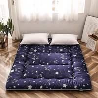Matelas futon japonais épais, tapis de couchage portable, pliable, pour le camping, 80 pouces, microfibre, mousse haute densité, rembourrage en coton