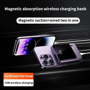 10000mAh Alliage <span class=keywords><strong>Magnétique</strong></span> Powerbank <span class=keywords><strong>Magnétique</strong></span> Power Bank Sans Fil Chargeur Rapide pour <span class=keywords><strong>iPhone</strong></span> 16 15 14 13 12 <span class=keywords><strong>11</strong></span> <span class=keywords><strong>Batterie</strong></span> De Secours - Product Image 2