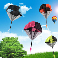 Jouet éducatif pour enfants Desalen, soldats parachutistes, mini-parachute à lancer à la main, jouet de sport avec mini-soldats