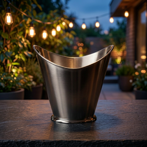 Refroidisseur à vin en laiton plaqué argent - Product Image 3