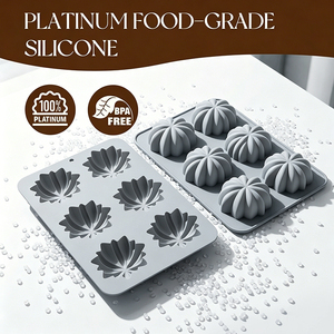 MUYULINS Factory Customizable 6-Cavity Flower-Shaped LFGB Platinum Grade Non-Stick BPA Free <b>Silicone</b> Mousse Cake Mold - Product Image 2