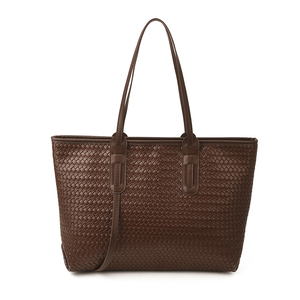 <span class=keywords><strong>Sac</strong></span> fourre-tout grande capacité à texture tissée, <span class=keywords><strong>sac</strong></span> à bandoulière vintage en cuir PU <span class=keywords><strong>pour</strong></span> <span class=keywords><strong>femme</strong></span>, <span class=keywords><strong>pour</strong></span> le travail et le shopping - Product Image 5