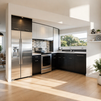 Meuble de cuisine sous évier îlot |   Mélamine laminée |   Moderne |   OEM personnalisé