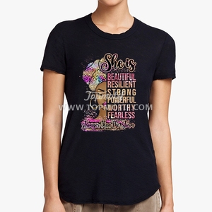 Personalizzato lei è bella forte potente Afro ragazza DTF trasferimento per la storia <span class=keywords><strong>nera</strong></span> mese - Product Image 3