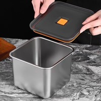 Boîte à lunch IKITCHEN OEM, récipient alimentaire anti-fuite, grande, durable, boîte bento pour enfants, boîte à lunch en acier inoxydable, compatible micro-ondes