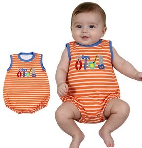 RTS Boutique Ropa para Bebés Niños, Pelele Burbuja Casual con Bordado de Caja de Herramientas, Venta al por Mayor, Body para Recién Nacidos - Product Image 1