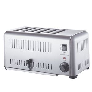 Machine <span class=keywords><strong>de</strong></span> chauffage automatique commerciale en acier inoxydable grille-pain 4-6 pièces pour cuisine hôtel utilisation pour sandwichs <span class=keywords><strong>viande</strong></span> broche pilote - Product Image 6