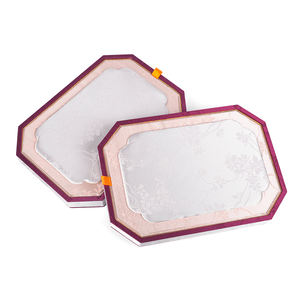 Cercueil impérial en pierres précieuses |   Plateau de présentation en tissu de soie style palais pour bijoux, bagues, bracelets, rangement et présentation ChenLu CL-6046 - Product Image 2