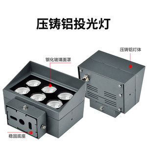 โคมไฟติดผนัง LED กันน้ำสำหรับภายนอกอาคาร ไฟส่องแบบปรับมุมได้ 220V ได้รับการรับรองมาตรฐาน FCC - Product Image 4