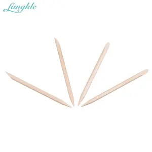 Fangkle, venta al por mayor, palitos de uñas naranjas, 100 Uds., 114mm, empujador de cutículas de uñas, palitos de madera para uñas