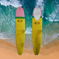 Planche de surf en résine époxy en fibre de verre avec aileron de surf Longboard pour le surf