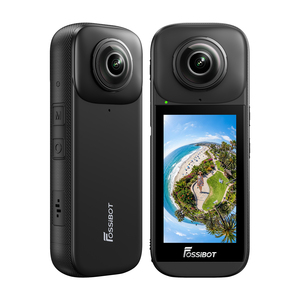 Caméra d'action panoramique binoculaire Fossibot FAC360, accessoires en option, compatible Android 10, 1800 mAh, caméra sportive, caméra étanche - Product Image 1