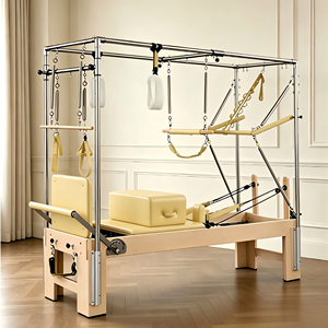 Reformer de Pilates Portátil y Ajustable, de Madera de Arce, 3 en 1, Tipo Cadillac con Torre - Product Image 3