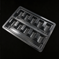 Plateau alvéolé en PVC de haute qualité à 10 compartiments pour flacons lyophilisés de 7 ml, insert intérieur en plastique pour emballage, OEM pour flacons en verre