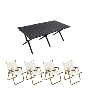 Ngoài Trời Bằng Gỗ Trứng Cuộn Bảng Du Lịch Chơi Mặt Trăng Ghế Xách Tay Cắm Trại Bảng Và Ghế Đặt Gấp - Product Image 3