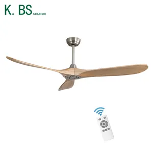 220 Volt Lage Plafond Profiel Gemonteerd Condensator Tropische 60 Decoratieve Houten Blades Propeller Plafond Ventilator Zonder Licht