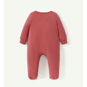 Combinaison pour bébé unisexe nouveau-né, design d'automne, coton biologique en <span class=keywords><strong>bambou</strong></span>, tricot, fermeture éclair YKK, imprimé, style mignon, 12 mois - Product Image 3