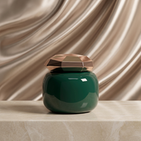 Pot en verre cosmétique personnalisé de 230 ml, design unique, avec couvercle en aluminium, pour crème pour le visage, crème pour le corps, emballage pour soins de la peau