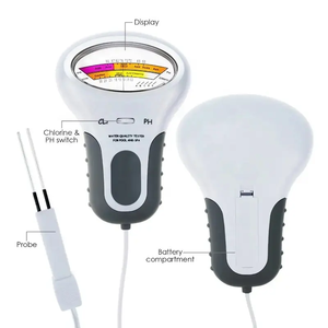 Medidor de <span class=keywords><strong>pH</strong></span> 2 em 1, Medidor de <span class=keywords><strong>pH</strong></span> e Cloro, Testador de <span class=keywords><strong>pH</strong></span> de Resposta Rápida, Detector Portátil de Cloro Residual para Piscina e Aquário - Product Image 2